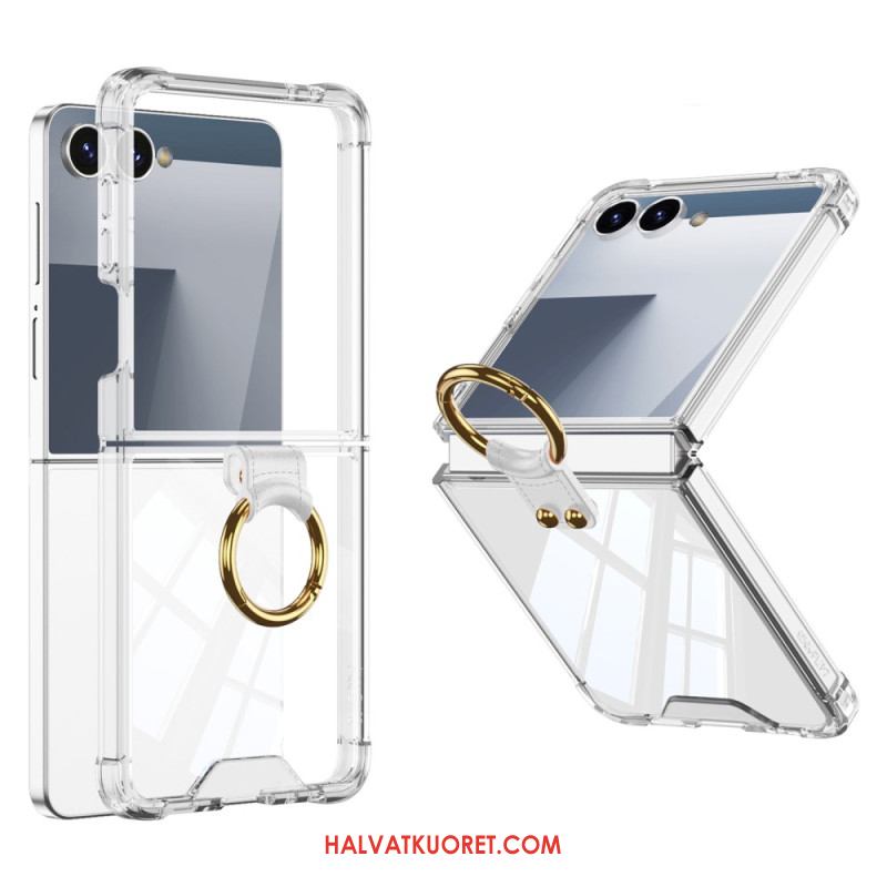 Kuori Samsung Galaxy Z Flip 7 Sormuspidike Ja Suojaus Iskunkestävä Suojakuori