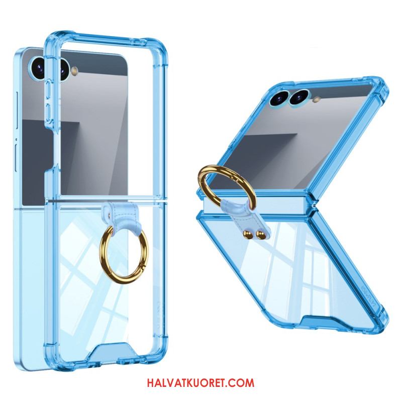 Kuori Samsung Galaxy Z Flip 7 Sormuspidike Ja Suojaus Iskunkestävä Suojakuori