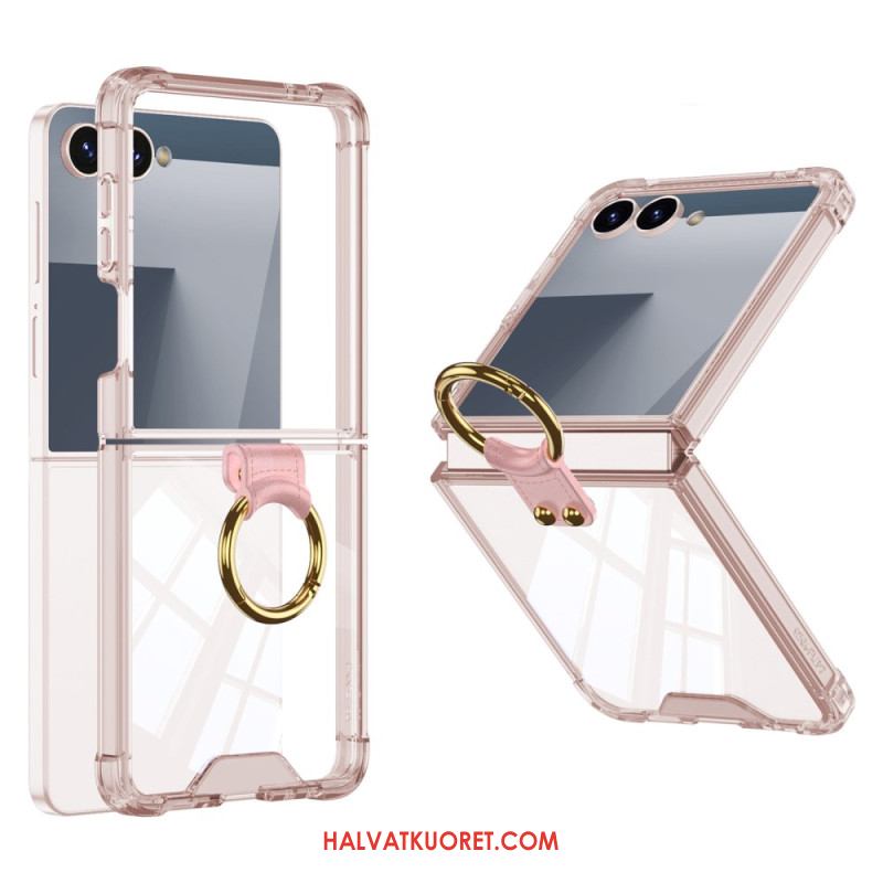 Kuori Samsung Galaxy Z Flip 7 Sormuspidike Ja Suojaus Iskunkestävä Suojakuori