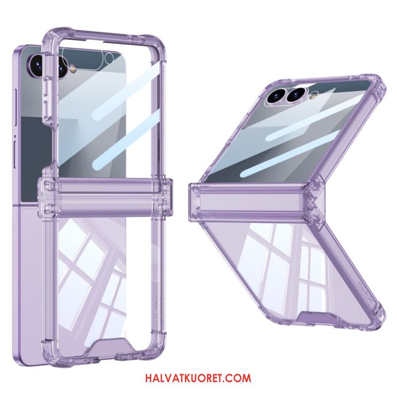 Kuori Samsung Galaxy Z Flip 7 Värillinen Läpikuultava Turvatyynysuojalla