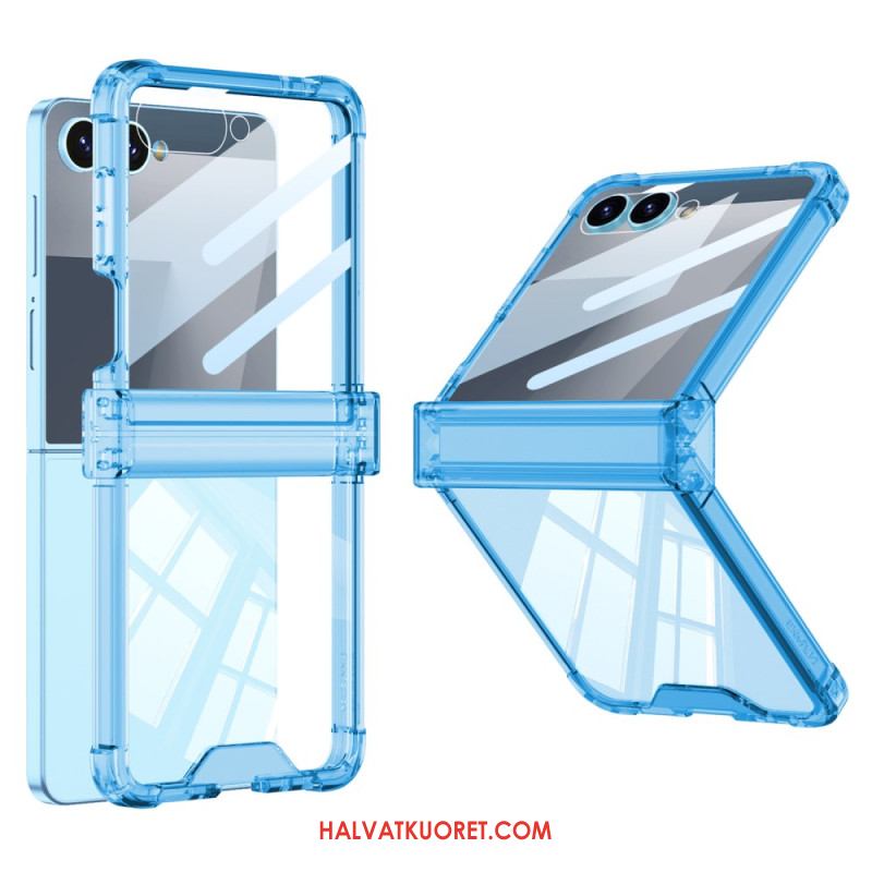 Kuori Samsung Galaxy Z Flip 7 Värillinen Läpikuultava Turvatyynysuojalla
