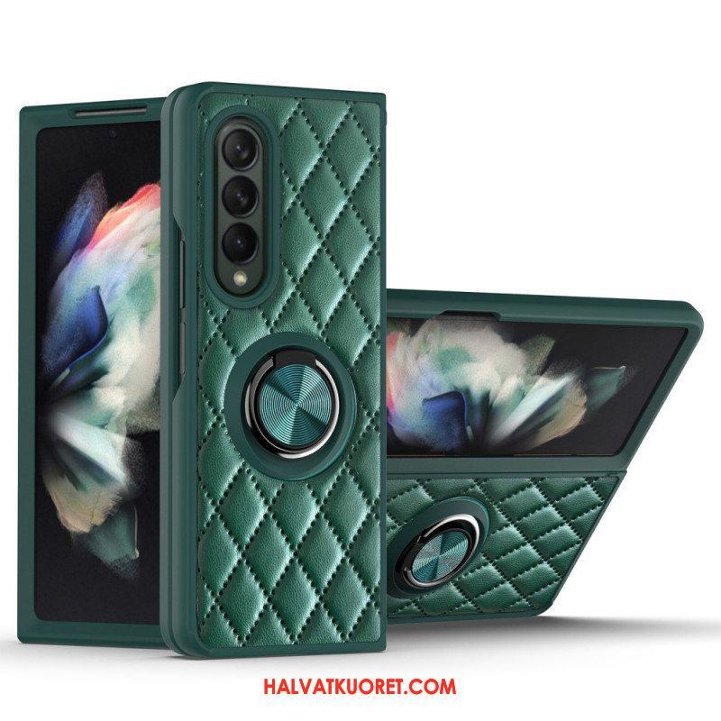 Kuori Samsung Galaxy Z Fold 3 5G Pehmustettu Ring-supportilla