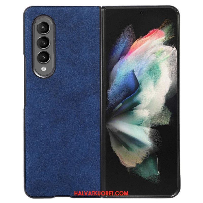 Kuori Samsung Galaxy Z Fold 4 Keinonahkainen Ihon Rakenne