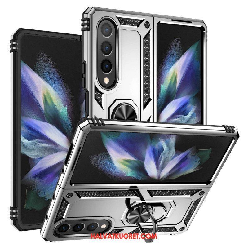 Kuori Samsung Galaxy Z Fold 4 Sotilasluokka Sormuksella