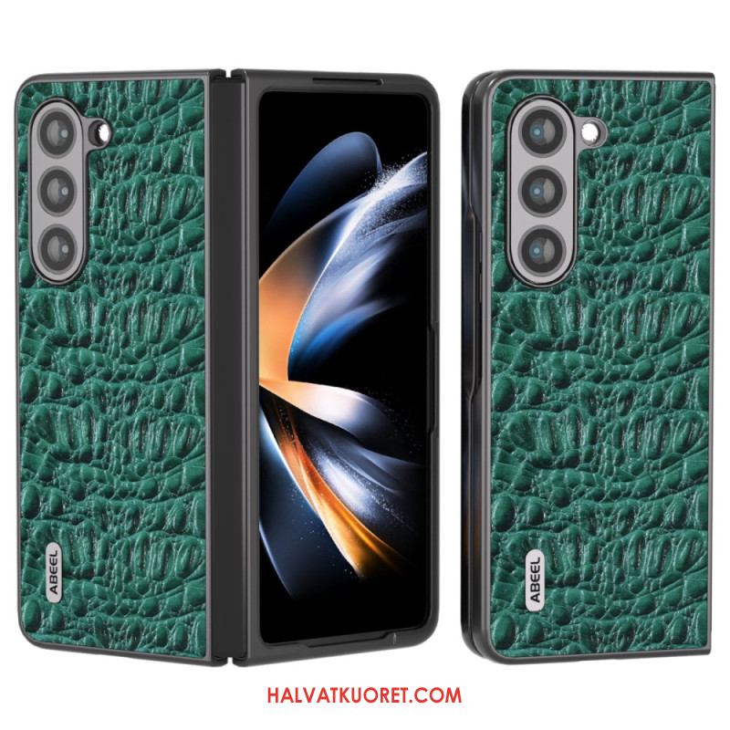 Kuori Samsung Galaxy Z Fold 5 Abeel Crocodile Skin Style