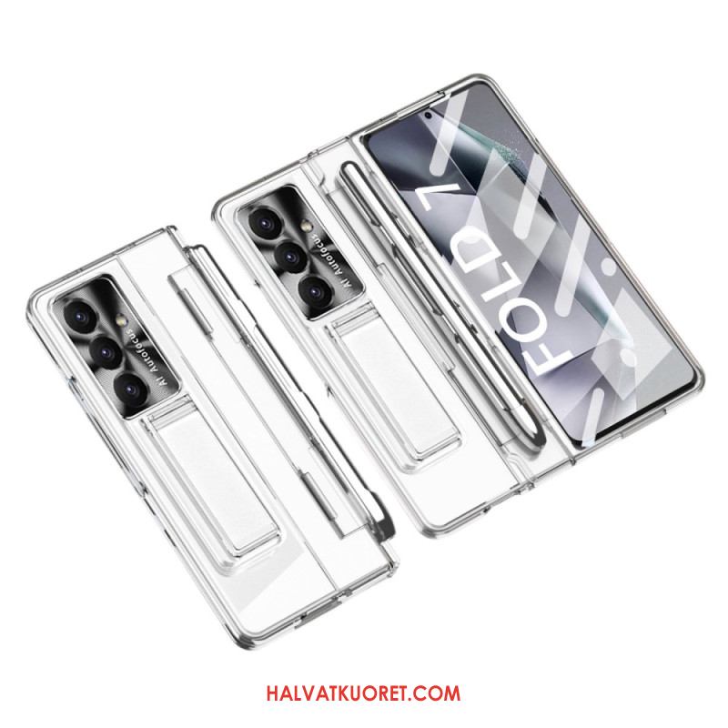 Kuori Samsung Galaxy Z Fold 7 Jalusta Ja Näytönsuoja
