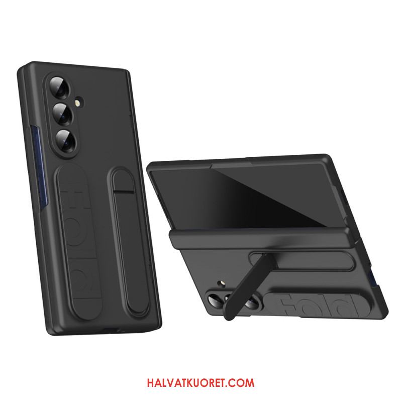 Kuori Samsung Galaxy Z Fold 7 Käyttöohje Hihna Ja Karkaistusta Lasista Valmistettu Näyttö Suoja