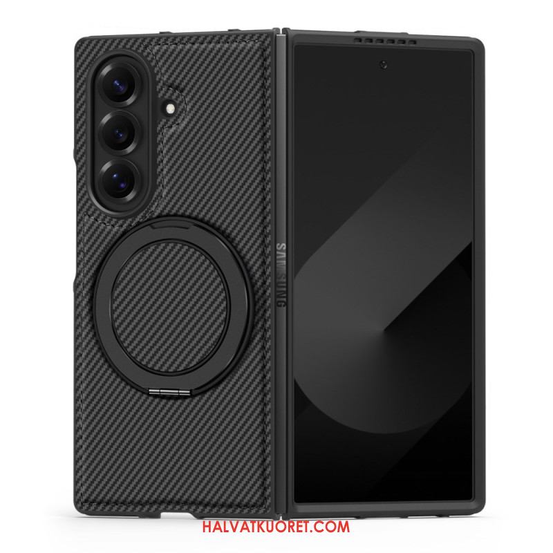 Kuori Samsung Galaxy Z Fold 7 Magneettinen Teksturoitu Hiilikuitu