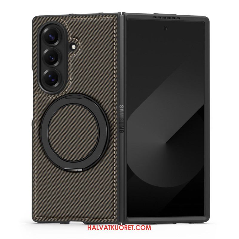 Kuori Samsung Galaxy Z Fold 7 Magneettinen Teksturoitu Hiilikuitu