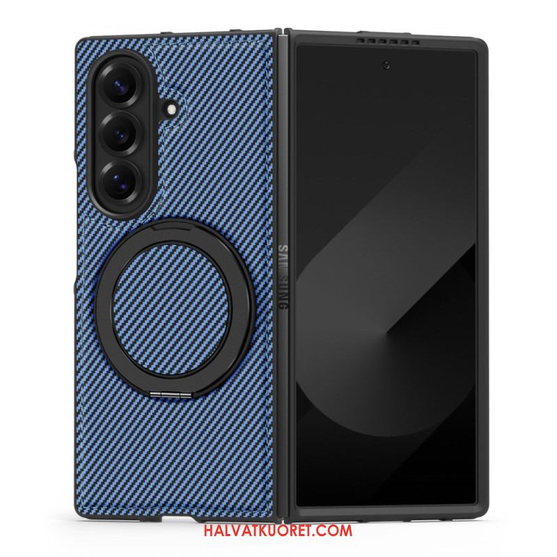 Kuori Samsung Galaxy Z Fold 7 Magneettinen Teksturoitu Hiilikuitu