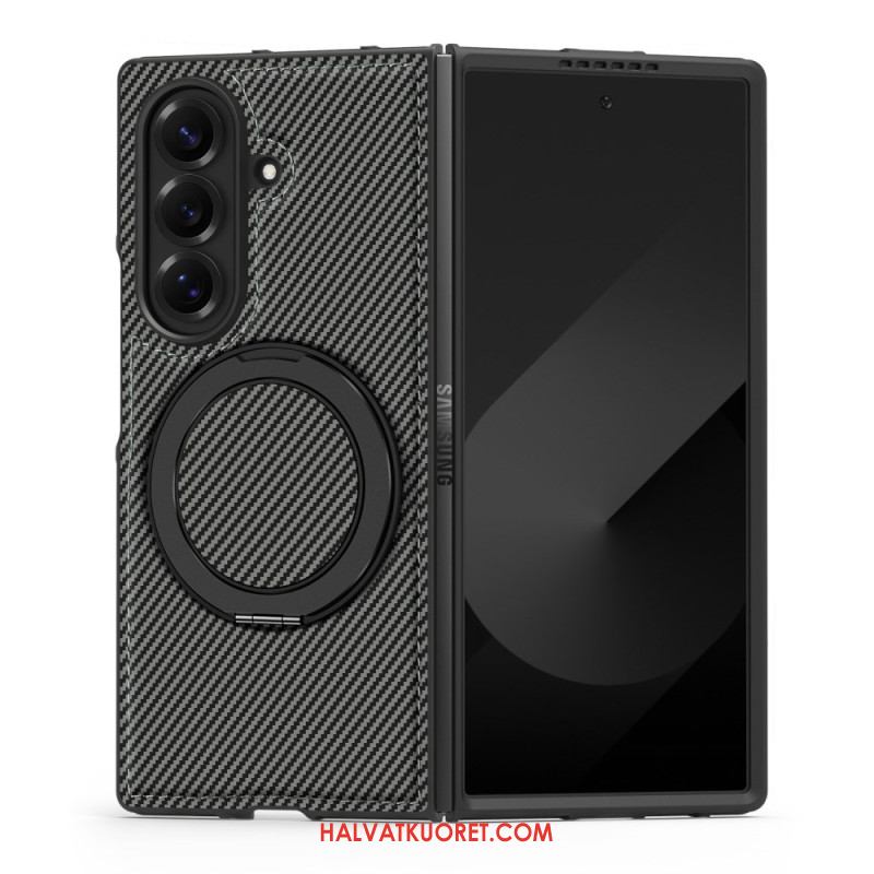 Kuori Samsung Galaxy Z Fold 7 Magneettinen Teksturoitu Hiilikuitu