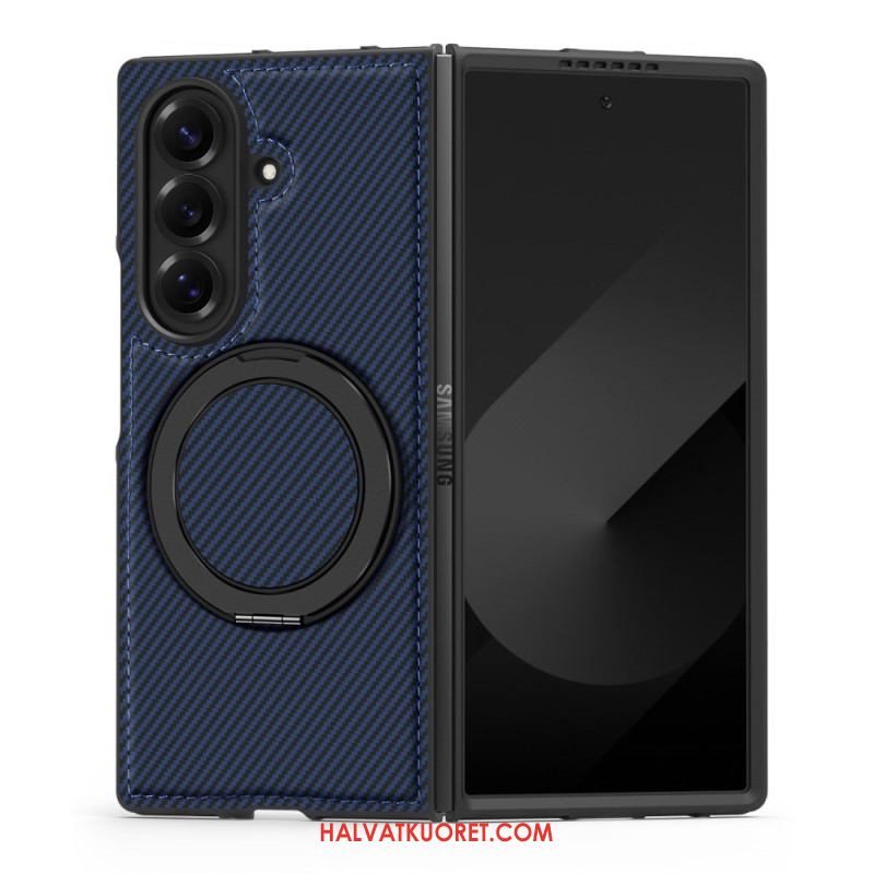 Kuori Samsung Galaxy Z Fold 7 Magneettinen Teksturoitu Hiilikuitu