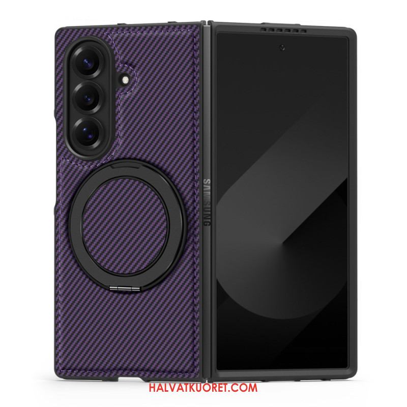 Kuori Samsung Galaxy Z Fold 7 Magneettinen Teksturoitu Hiilikuitu