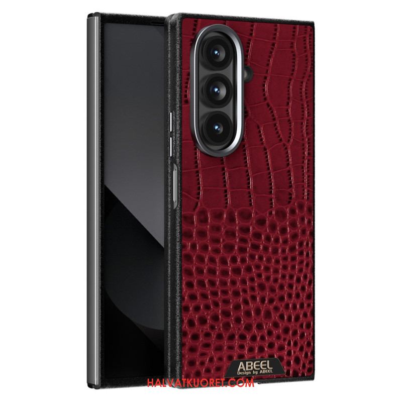 Kuori Samsung Galaxy Z Fold 7 Magsafe-yhteensopiva Krokotiilikuvioinen Abeel