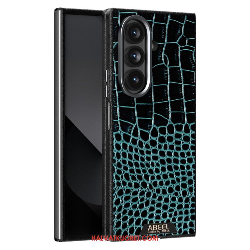 Kuori Samsung Galaxy Z Fold 7 Magsafe-yhteensopiva Krokotiilikuvioinen Abeel