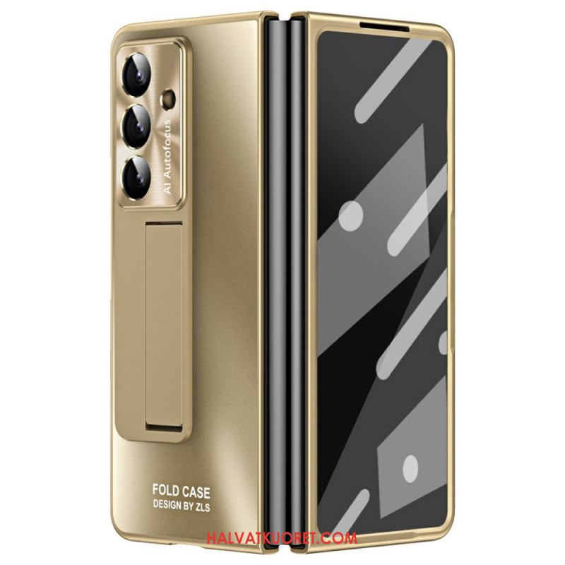 Kuori Samsung Galaxy Z Fold 7 Mattapintainen Jalusta Ja Näytönsuoja