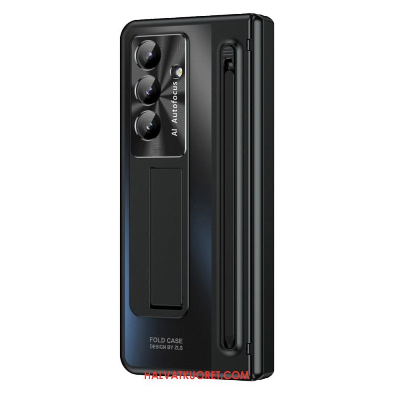 Kuori Samsung Galaxy Z Fold 7 Metallinen Jalusta Ja Näytönsuoja