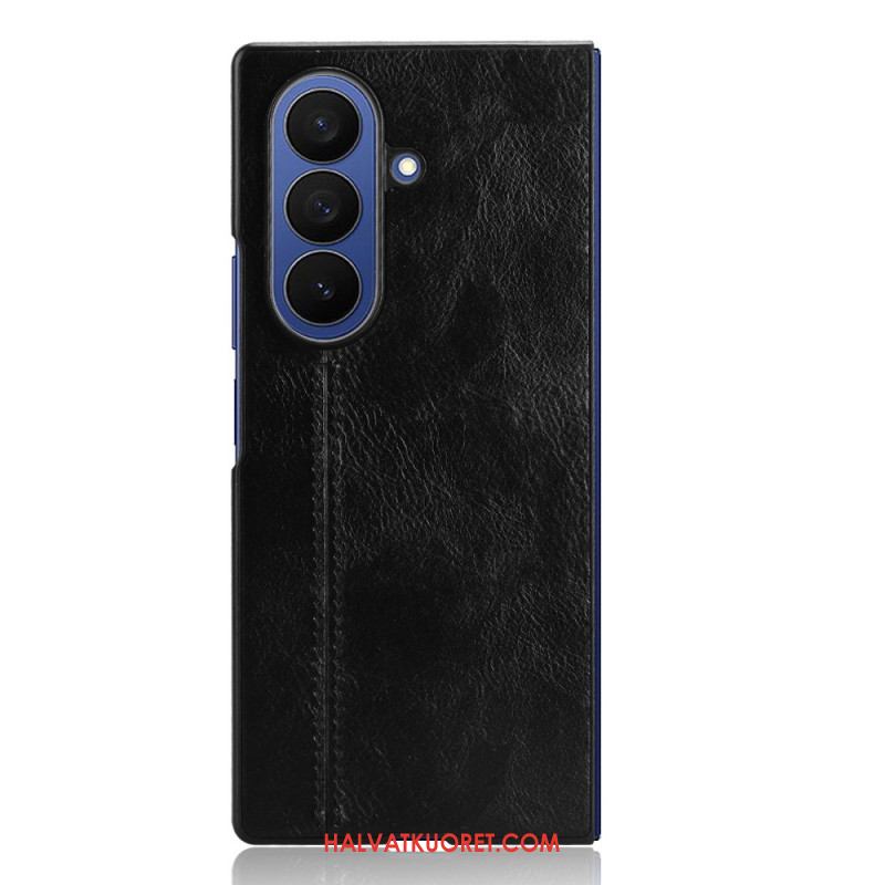 Kuori Samsung Galaxy Z Fold 7 Nahkakuvioinen Couture-malli