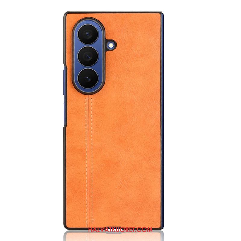 Kuori Samsung Galaxy Z Fold 7 Nahkakuvioinen Couture-malli