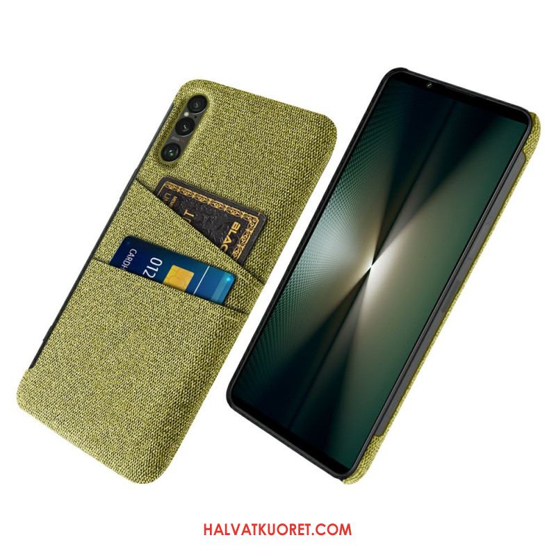 Kuori Sony Xperia 1 Vii Kangasefektikorttikotelo