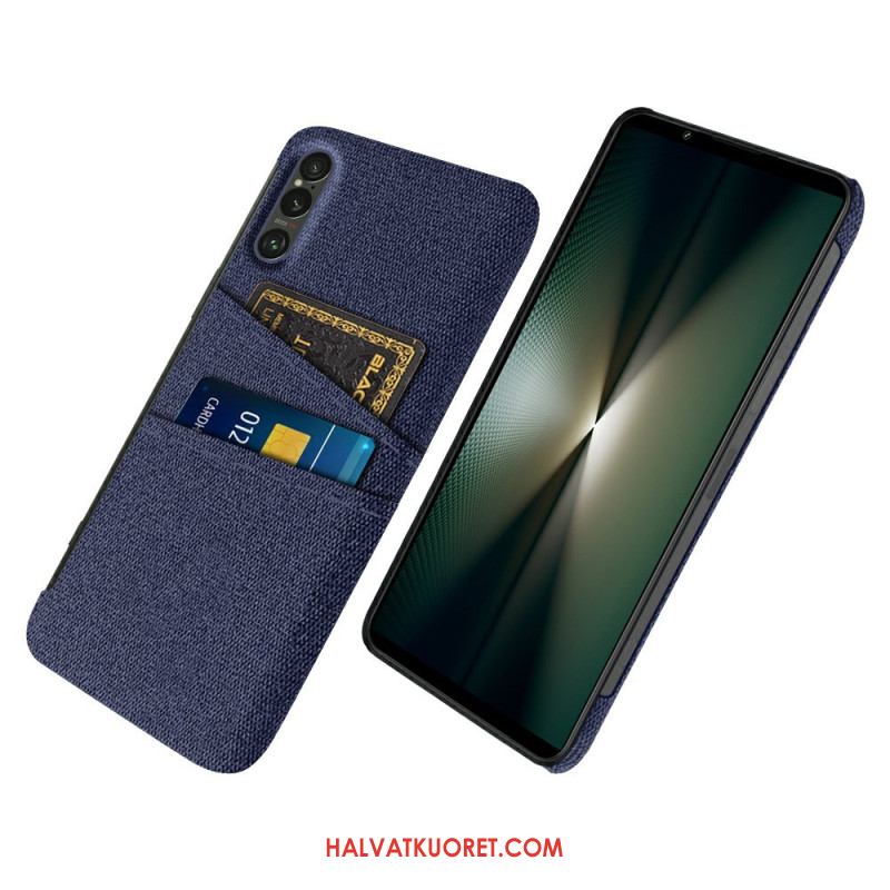 Kuori Sony Xperia 1 Vii Kangasefektikorttikotelo