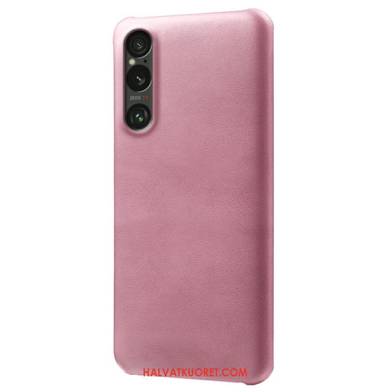 Kuori Sony Xperia 1 Vii Nahka Efekti Suojakuori