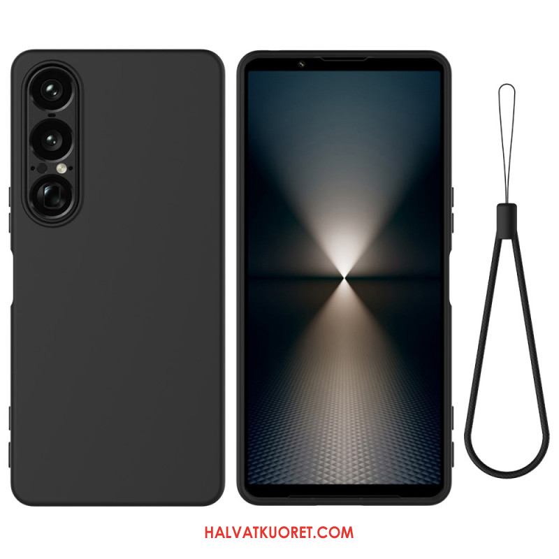 Kuori Sony Xperia 1 Vii Silikoni Ja Nauha Suojakuori