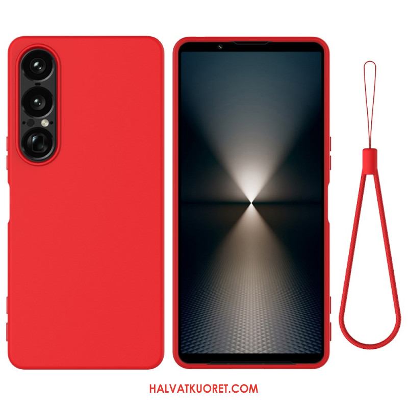 Kuori Sony Xperia 1 Vii Silikoni Ja Nauha Suojakuori
