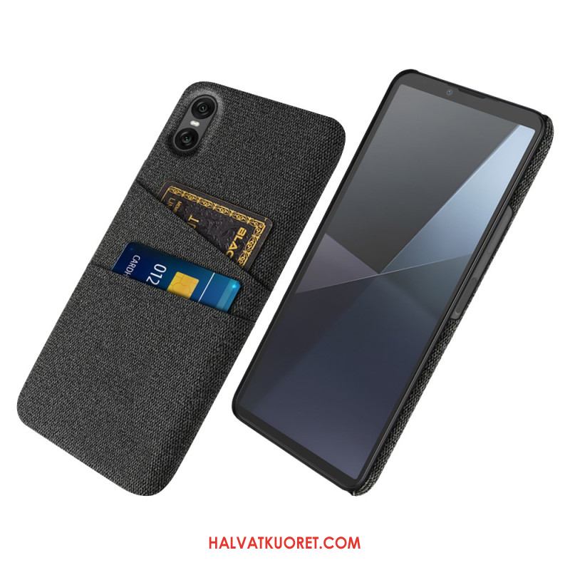 Kuori Sony Xperia 10 Vii Kangasmainen Korttikotelo Suojakuori