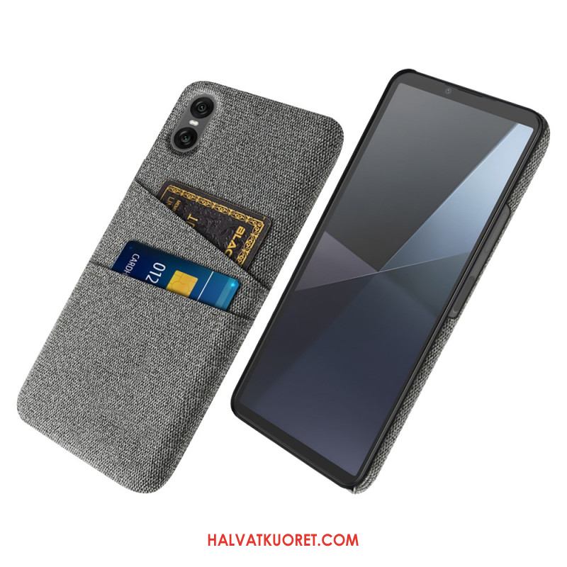Kuori Sony Xperia 10 Vii Kangasmainen Korttikotelo Suojakuori