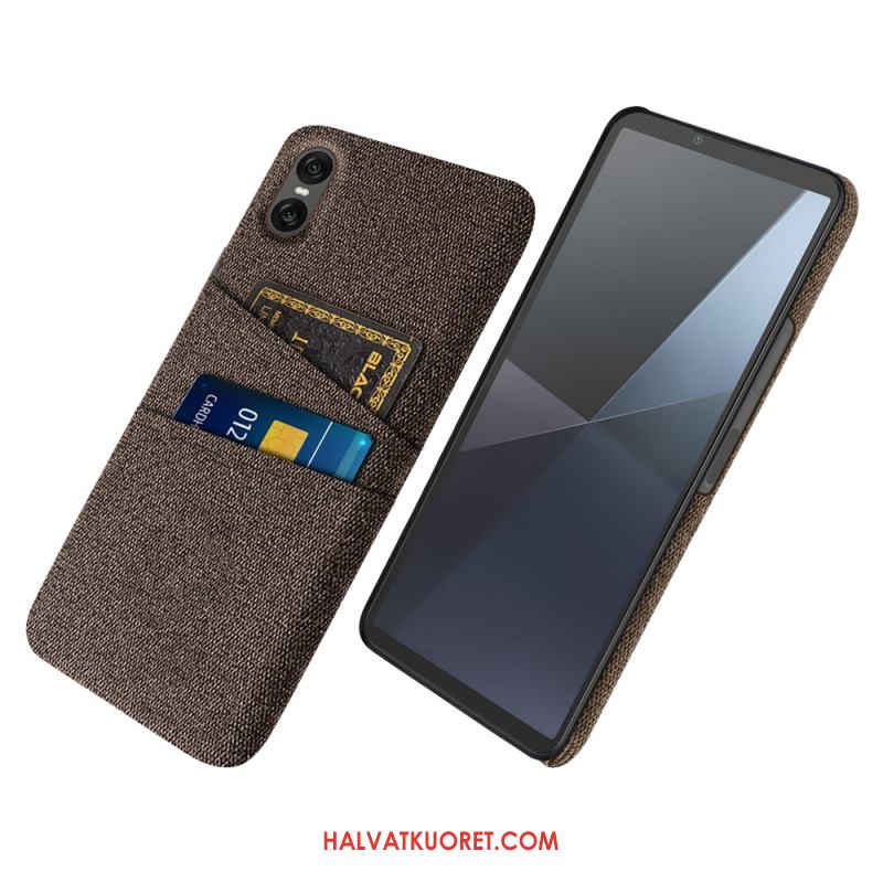 Kuori Sony Xperia 10 Vii Kangasmainen Korttikotelo Suojakuori