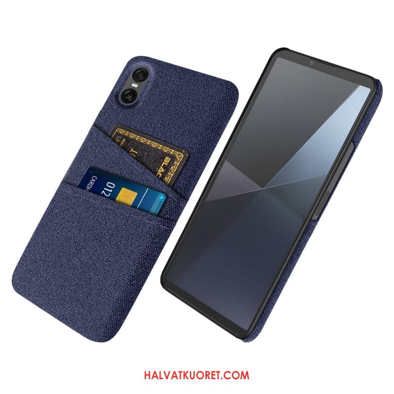 Kuori Sony Xperia 10 Vii Kangasmainen Korttikotelo Suojakuori