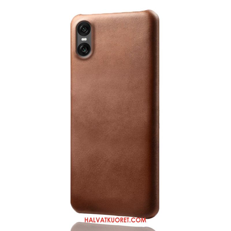 Kuori Sony Xperia 10 Vii Nahkamainen Suojakuori