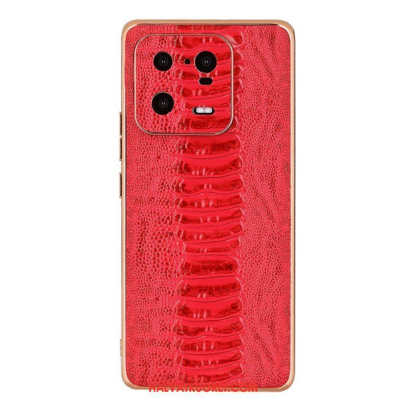 Kuori Xiaomi 13 Pro Crocodile Style Aitoa Nahkaa