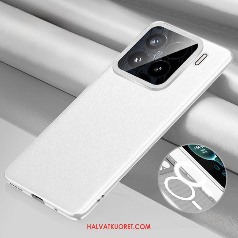 Kuori Xiaomi 15 Magsafe-yhteensopiva Nahkakuvioinen Suojakuori