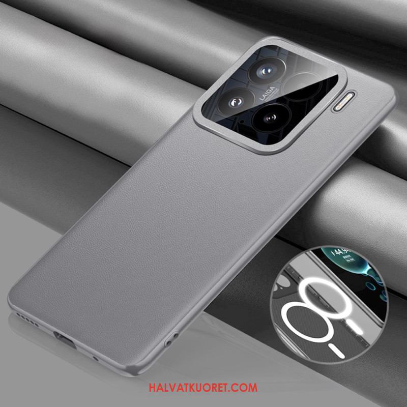 Kuori Xiaomi 15 Magsafe-yhteensopiva Nahkakuvioinen Suojakuori