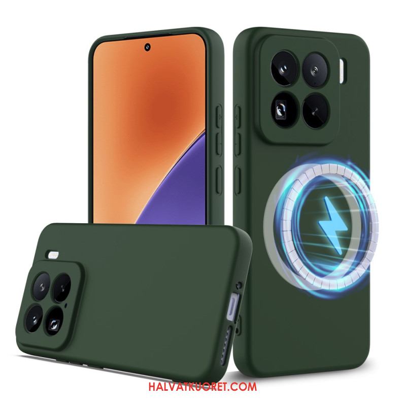 Kuori Xiaomi 15 Pro Magsafe-yhteensopiva Nestesilikoni Hihnalla