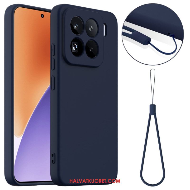 Kuori Xiaomi 15 Pro Magsafe-yhteensopiva Nestesilikoni Hihnalla