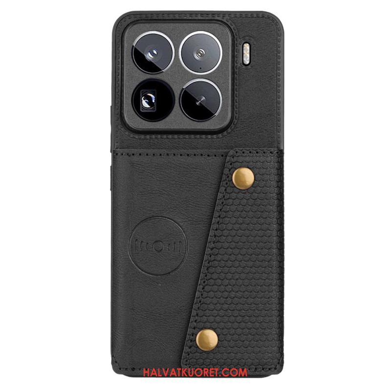 Kuori Xiaomi 15 Pro Nahkaefektikorttikotelo