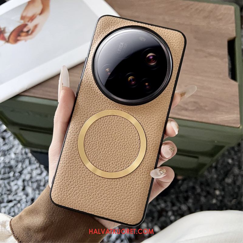 Kuori Xiaomi 15 Ultra Magsafe-litsikuviointinahkakuviointi