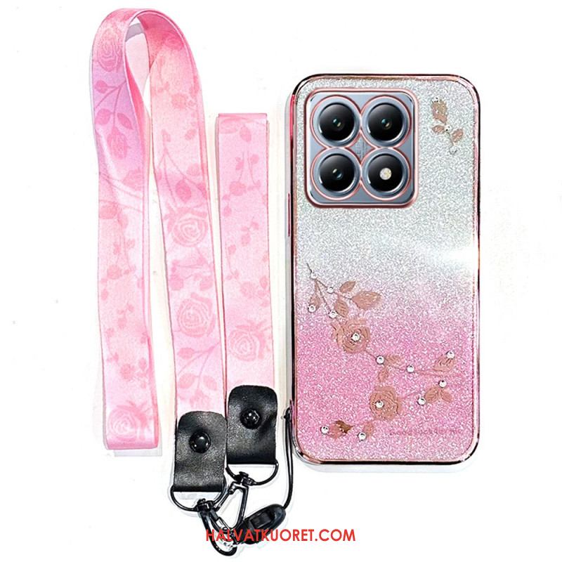 Kuori Xiaomi 15t Strassilla Koristeltu Hihna Kadem Suojakuori