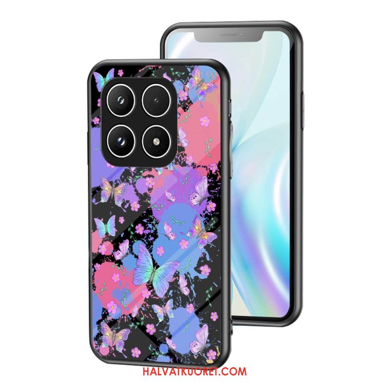 Kuori Xiaomi 17 Karkaistua Lasia Perhoskuvio