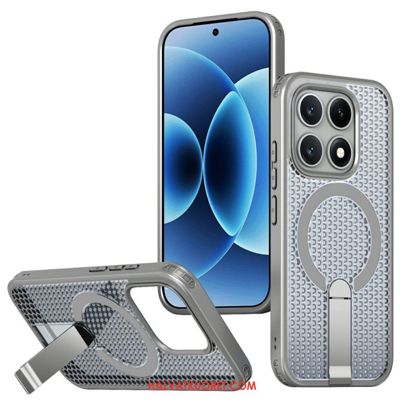 Kuori Xiaomi 17 Magneettinen Ruudukkokuvio Ja Tukijalka