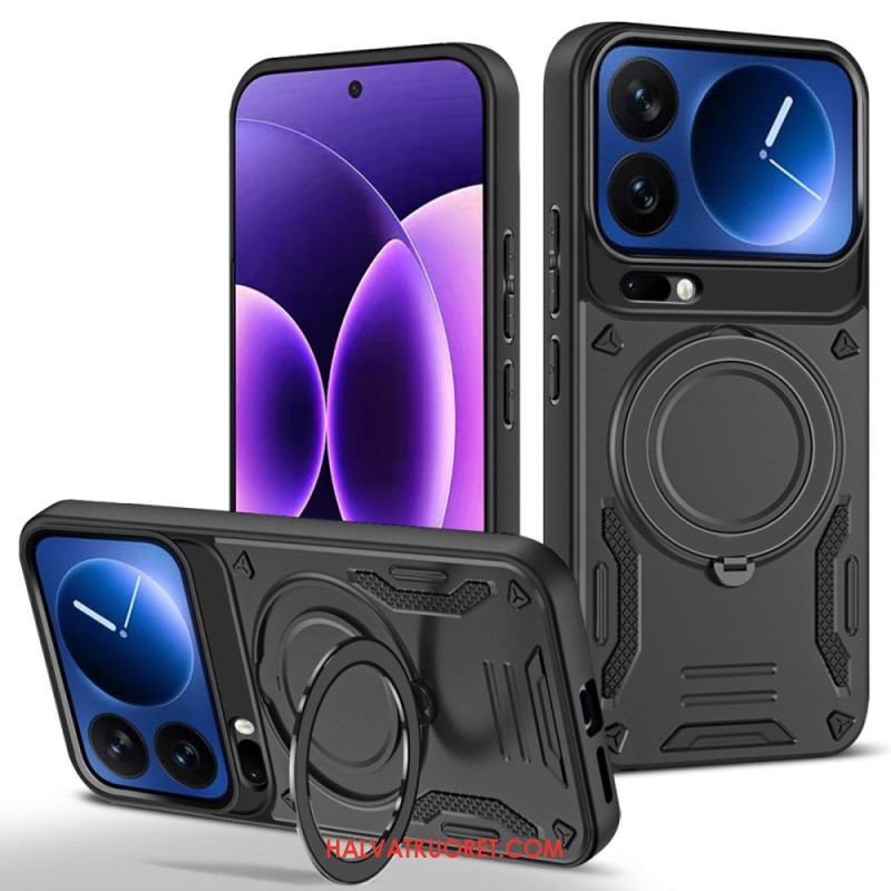 Kuori Xiaomi 17 Pro Magneettinen Suljin Pyörivällä Jalustalla Suojakuori