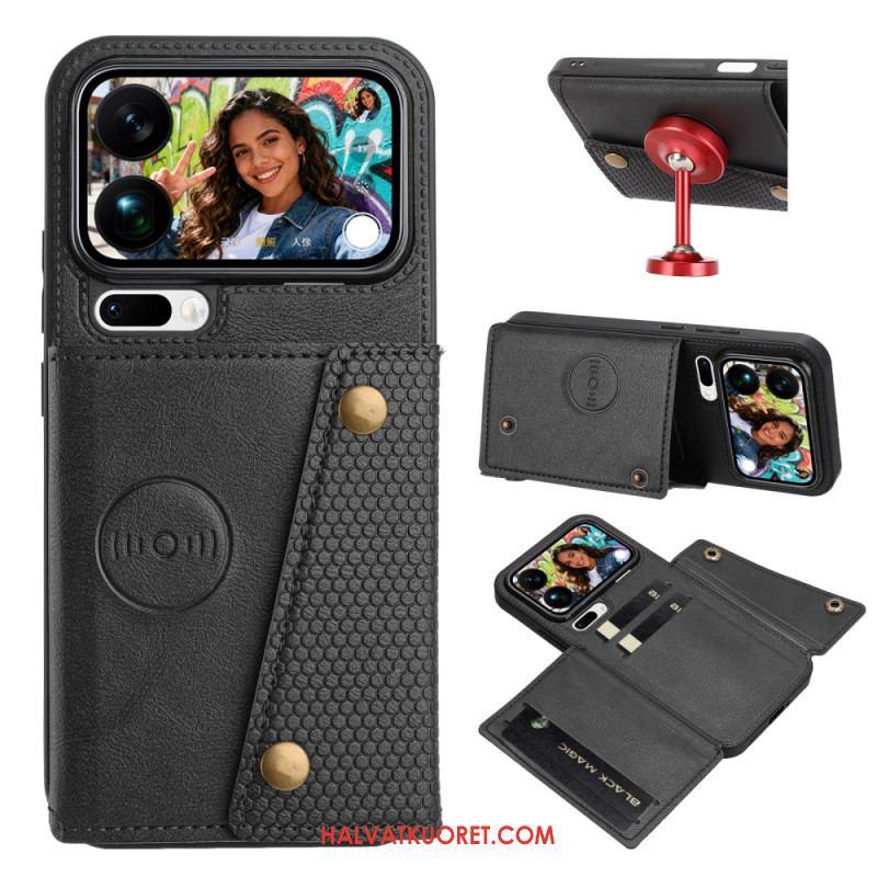 Kuori Xiaomi 17 Pro Max Nahkajäljitelmäkorttikotelo