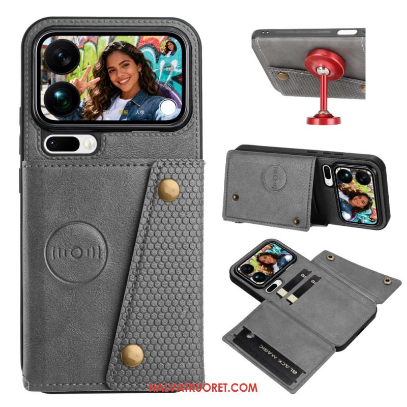 Kuori Xiaomi 17 Pro Max Nahkajäljitelmäkorttikotelo