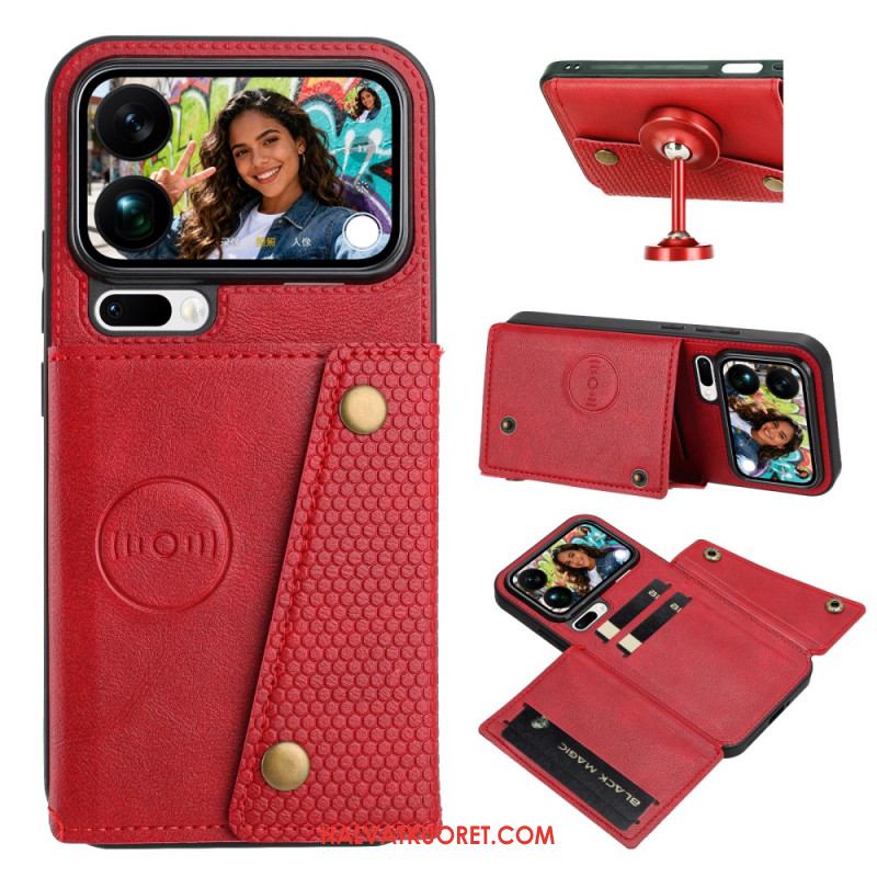 Kuori Xiaomi 17 Pro Max Nahkajäljitelmäkorttikotelo