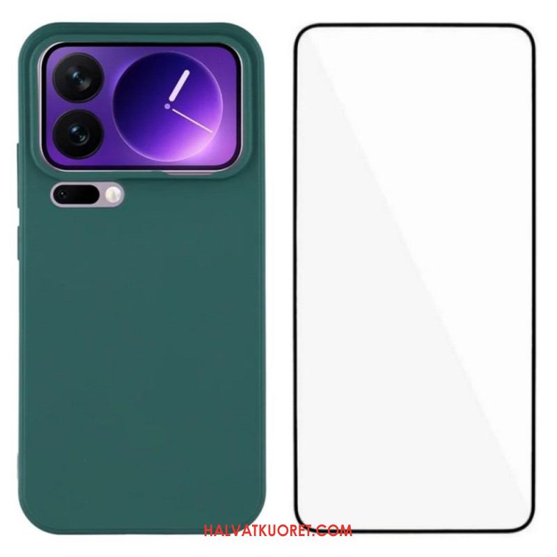 Kuori Xiaomi 17 Pro Max Silikoni Näytönsuojalla