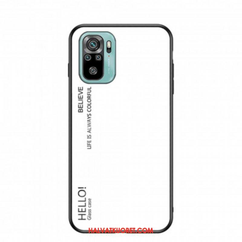 Kuori Xiaomi Redmi Note 10 / 10S Tempered Glass Hei