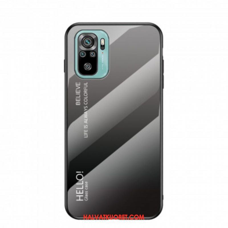 Kuori Xiaomi Redmi Note 10 / 10S Tempered Glass Hei